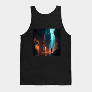 Cyberpunk city Tank Top